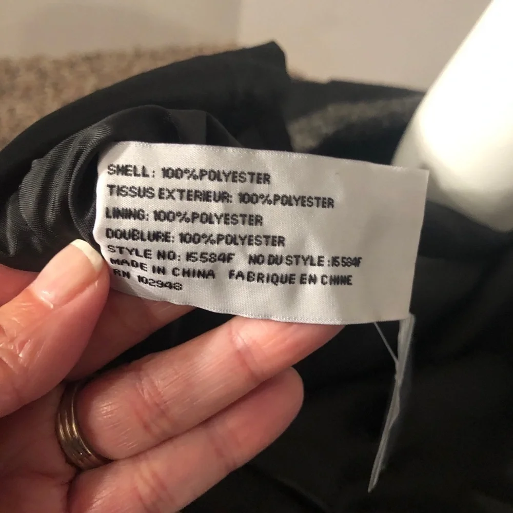 Tulle Faux Wrap Gray/Black Mini Skirt Size M NWT